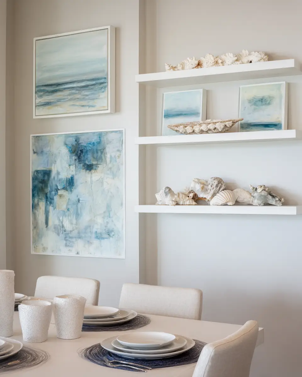 Calm Coastal Dining Room Decor Ideas