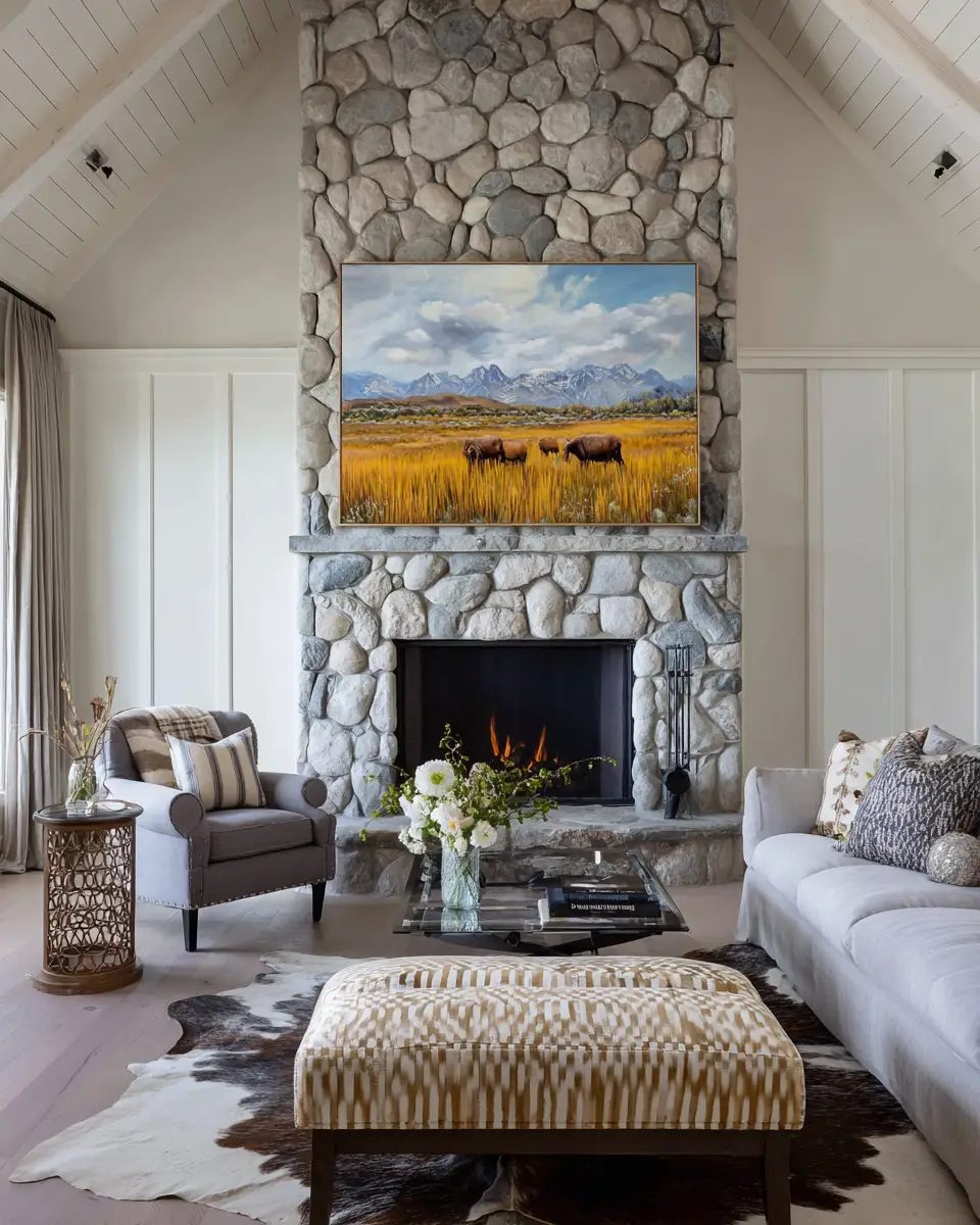 Calm Country Living Room Decor Ideas