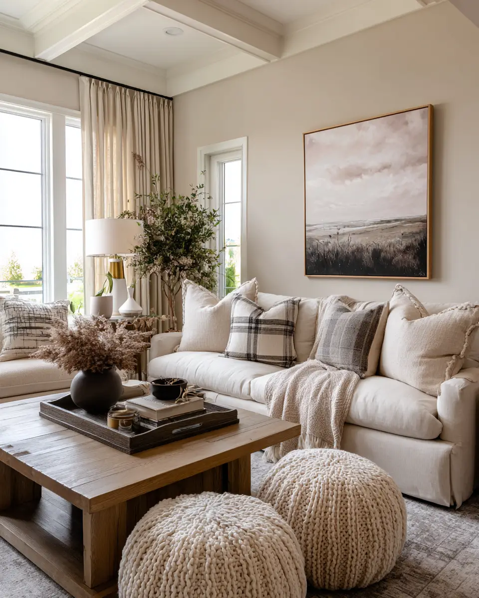 Calm Country Living Room Decor Ideas