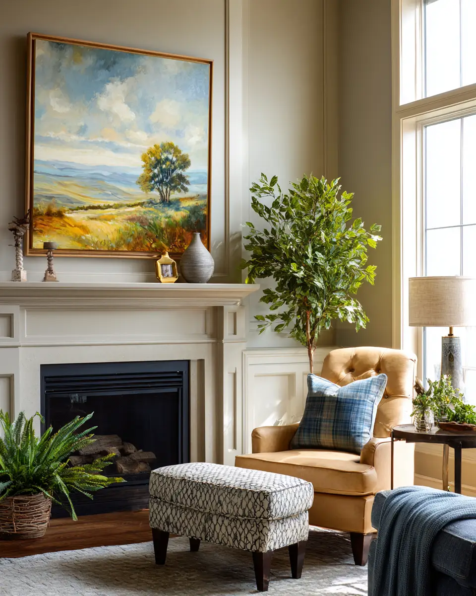 Calm Country Living Room Decor Ideas