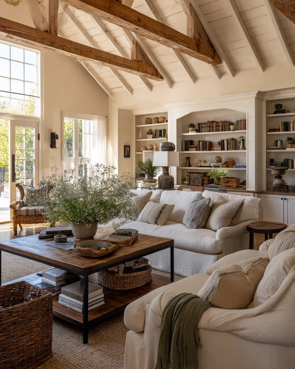 Calm Country Living Room Decor Ideas