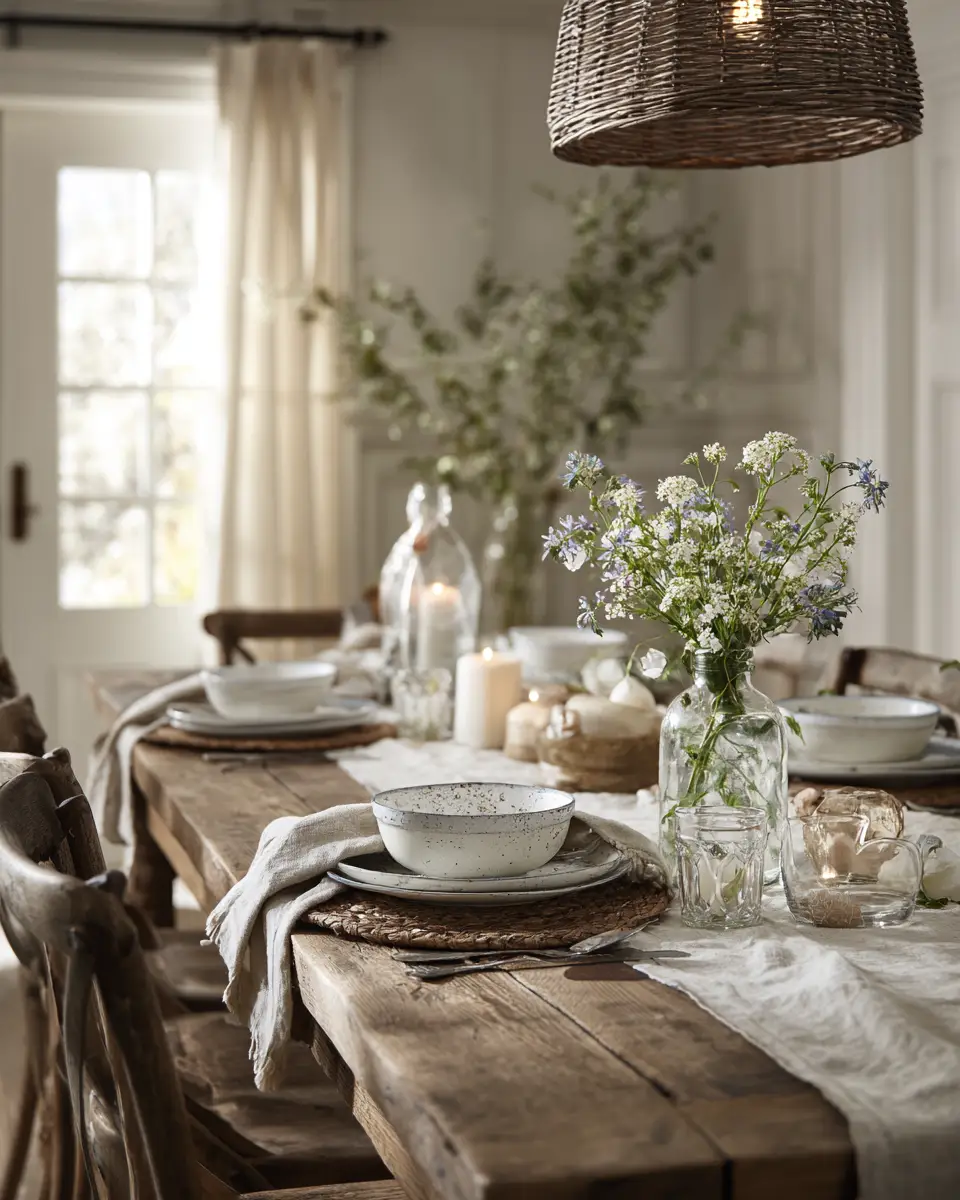 Calm French Country Dining Room Decor Ideas