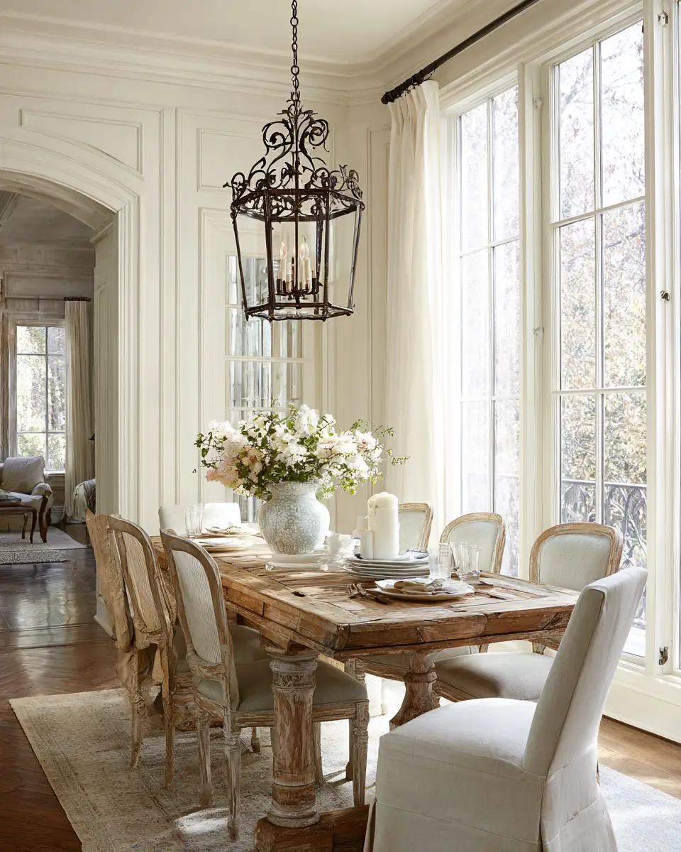 Calm French Country Dining Room Decor Ideas