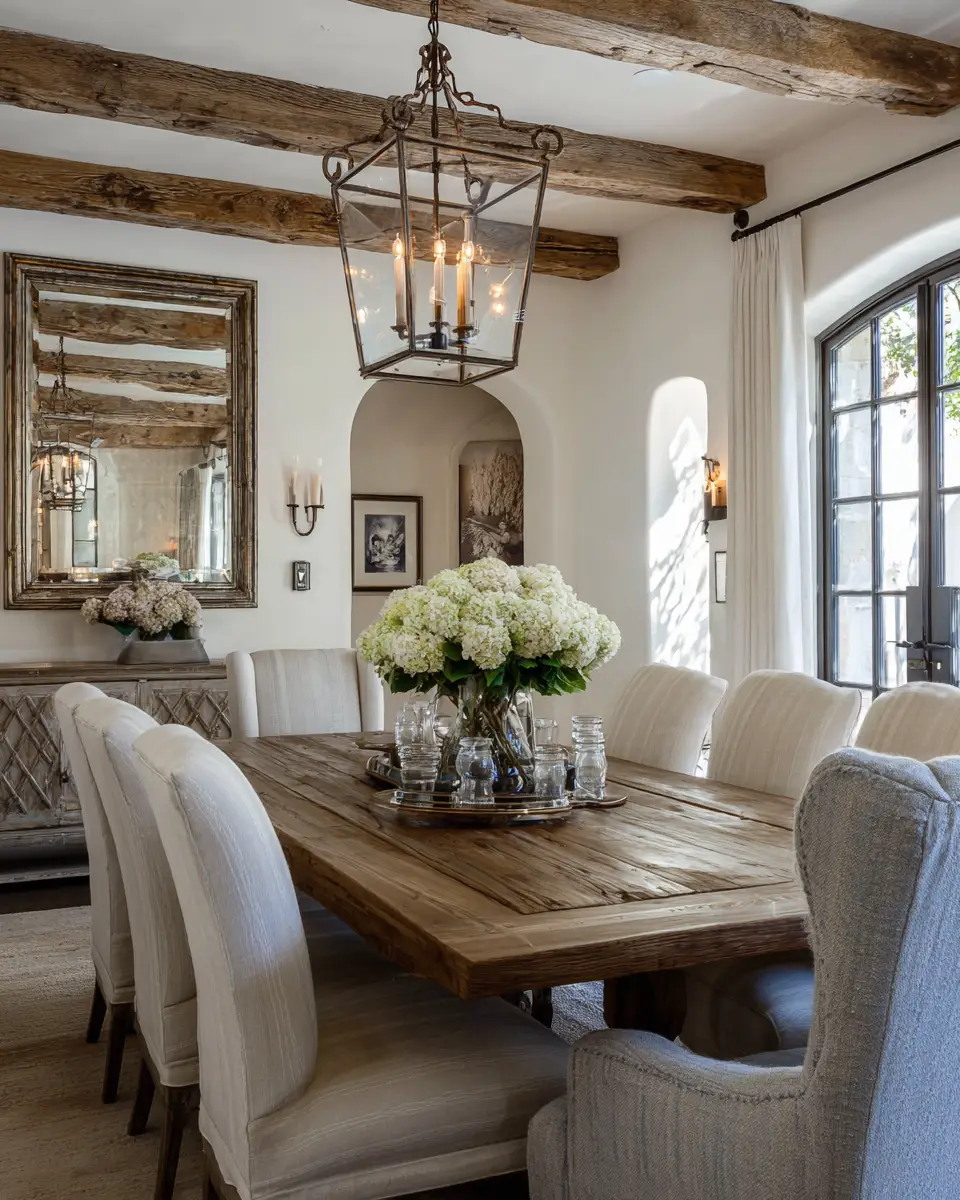Calm French Country Dining Room Decor Ideas