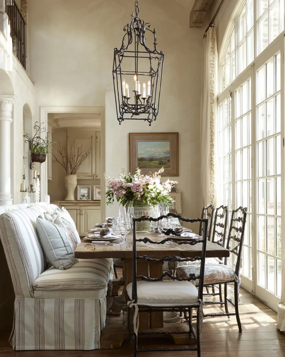 Calm French Country Dining Room Decor Ideas