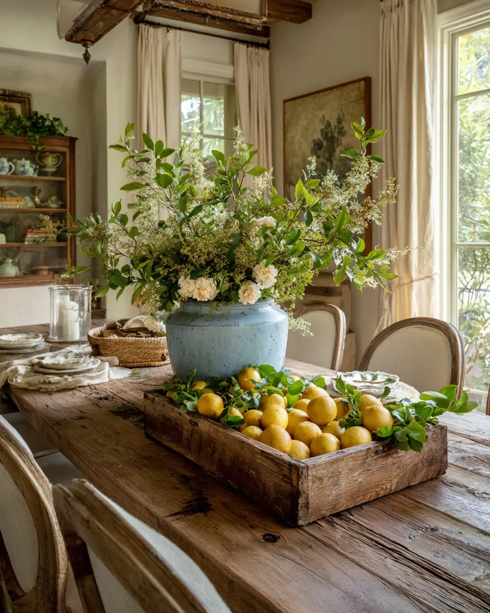 Calm French Country Dining Room Decor Ideas