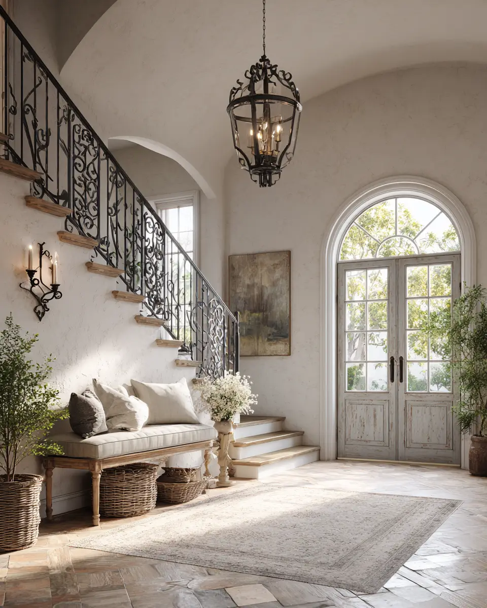 Calm French Country Entryway Decor Ideas