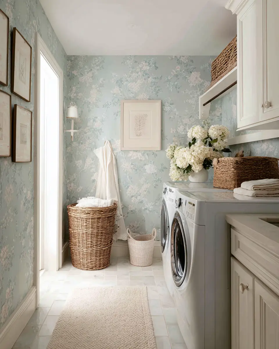 Calm French Country Laundry Room Decor Ideas