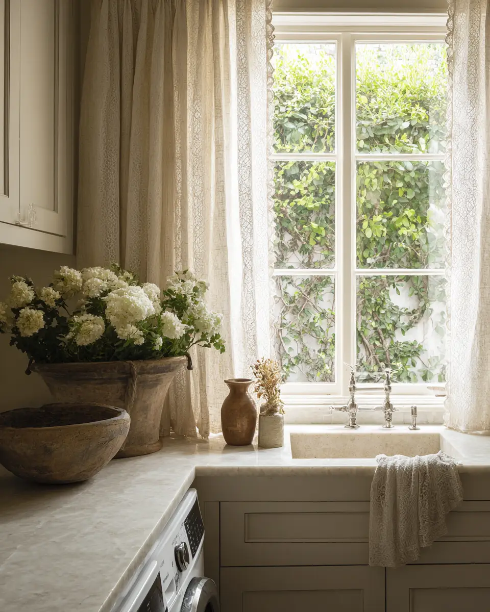 Calm French Country Laundry Room Decor Ideas