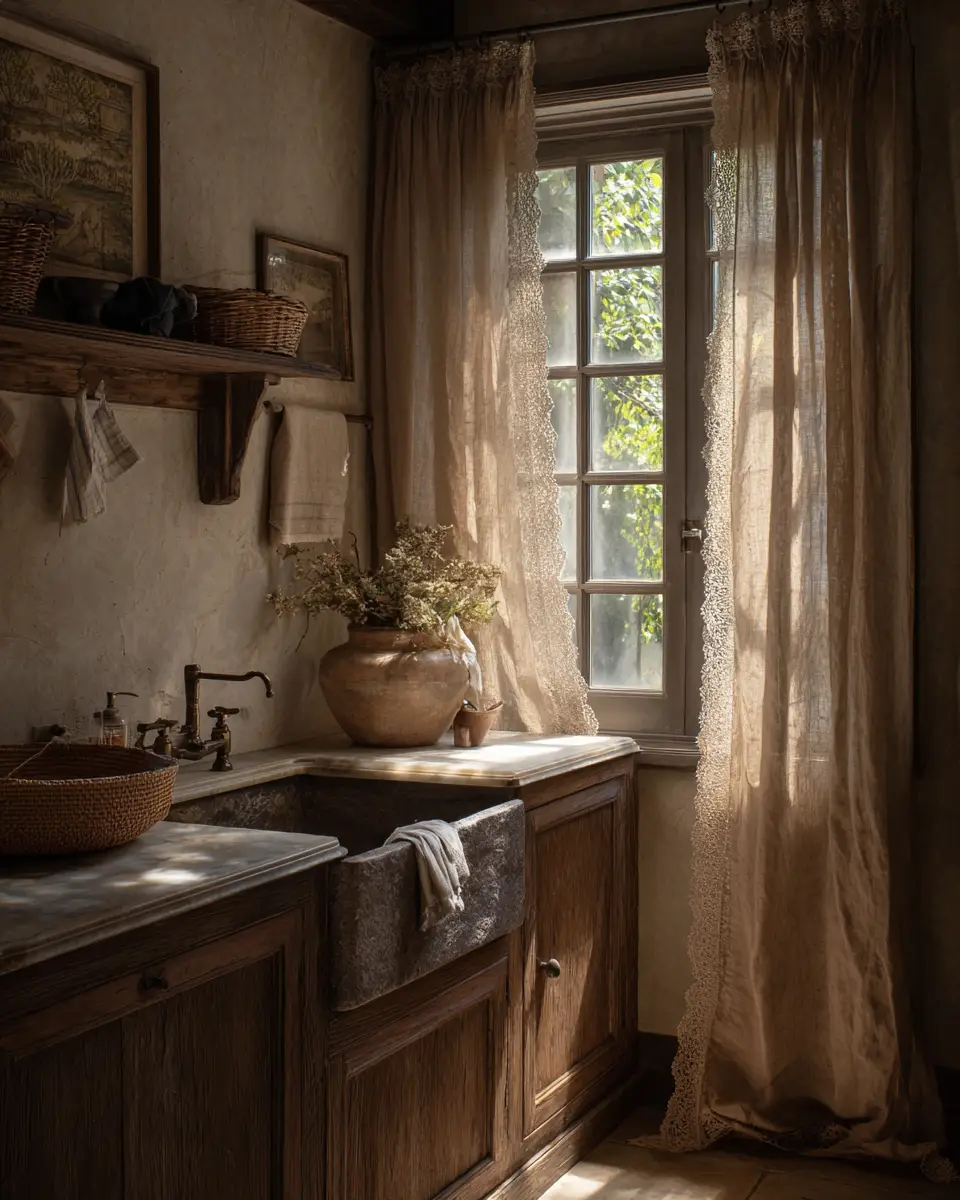 Calm French Country Laundry Room Decor Ideas