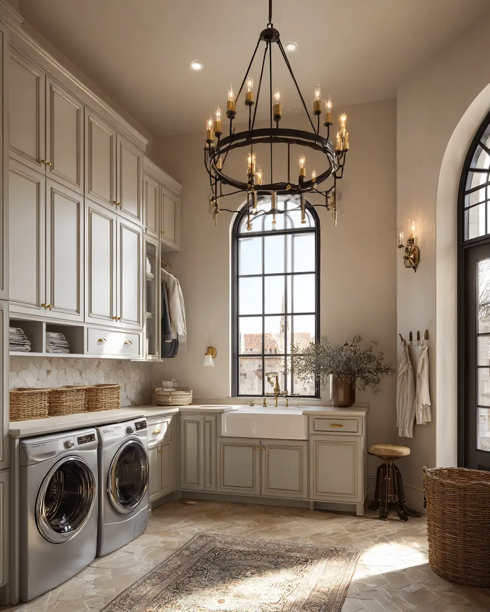 Calm French Country Laundry Room Decor Ideas