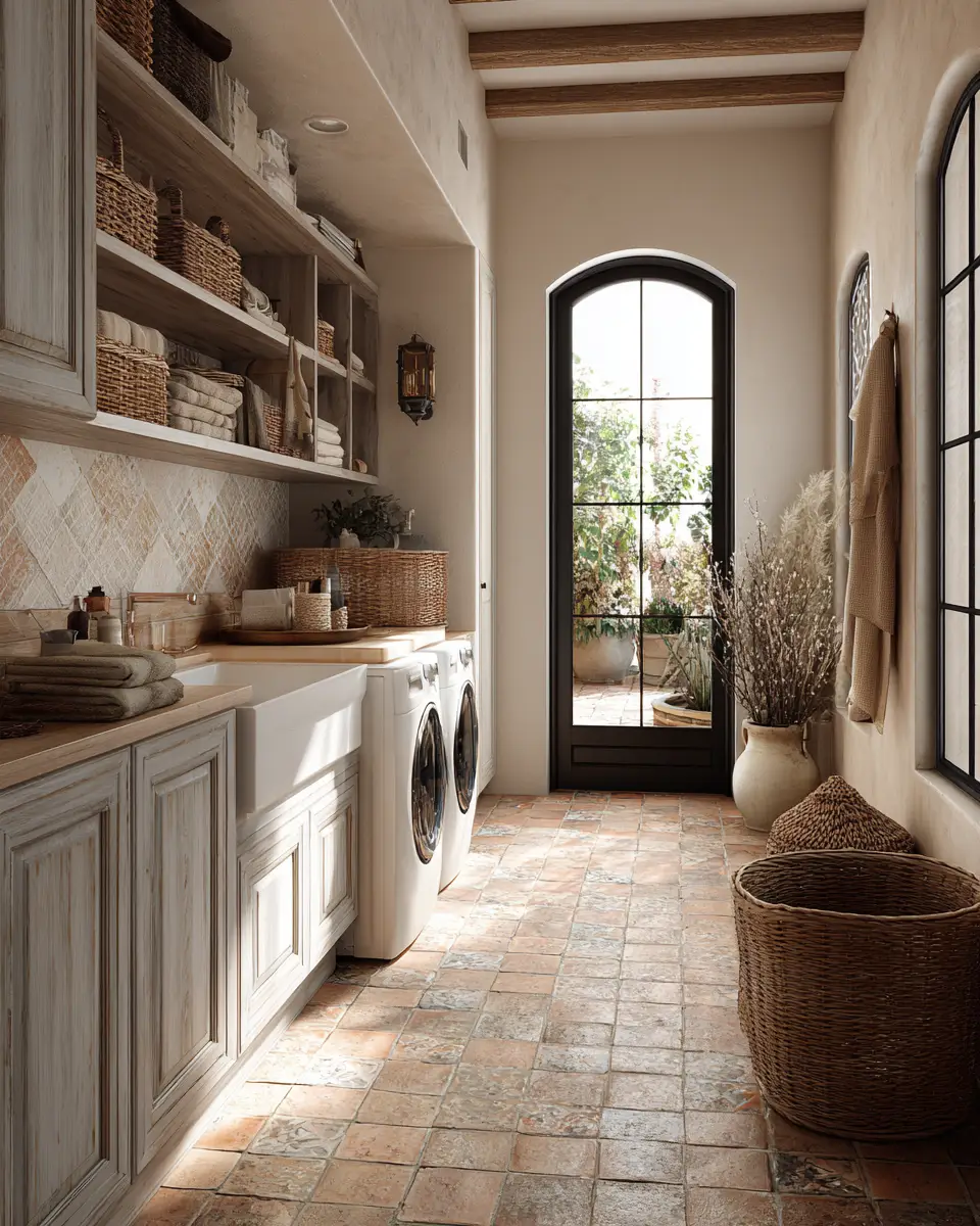 Calm French Country Laundry Room Decor Ideas