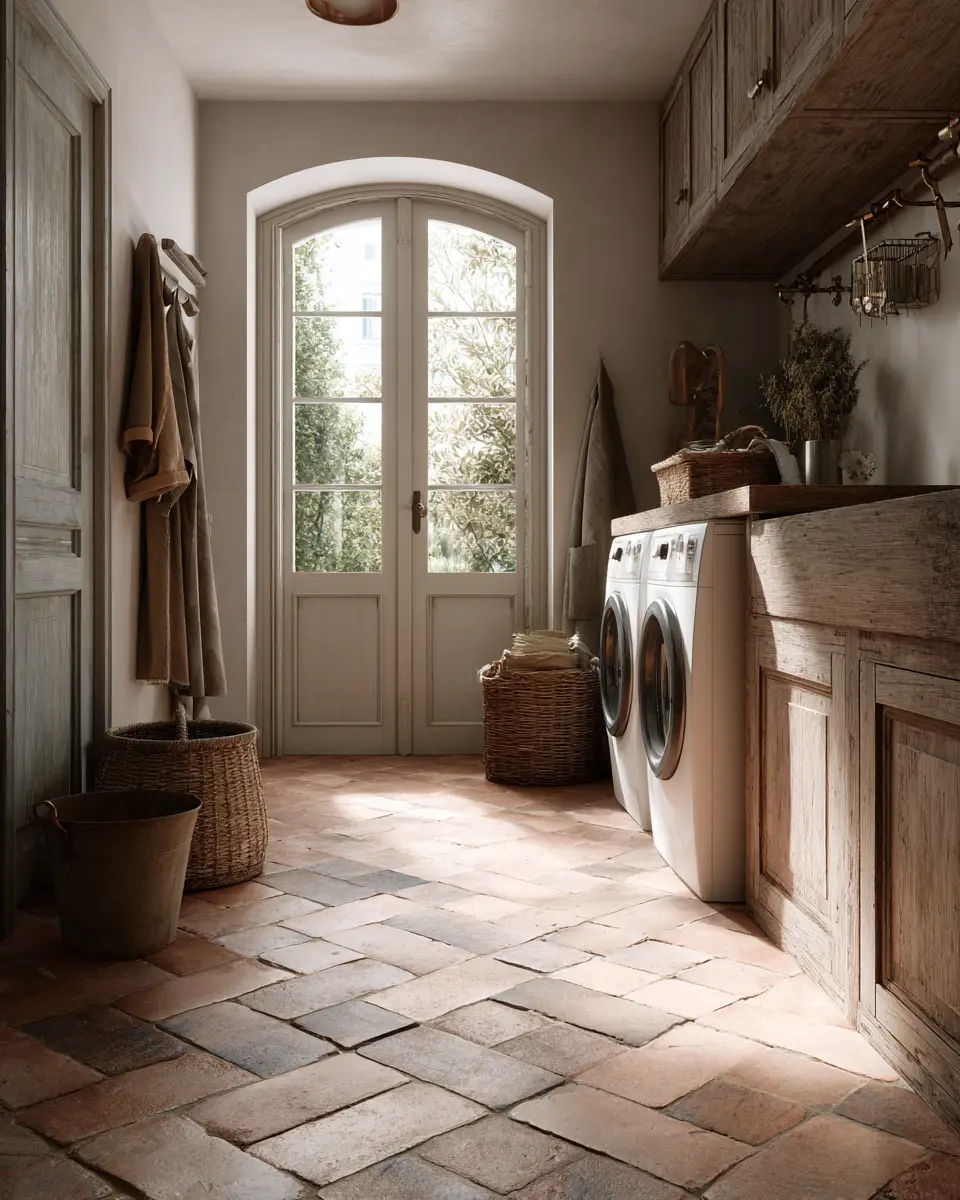Calm French Country Laundry Room Decor Ideas