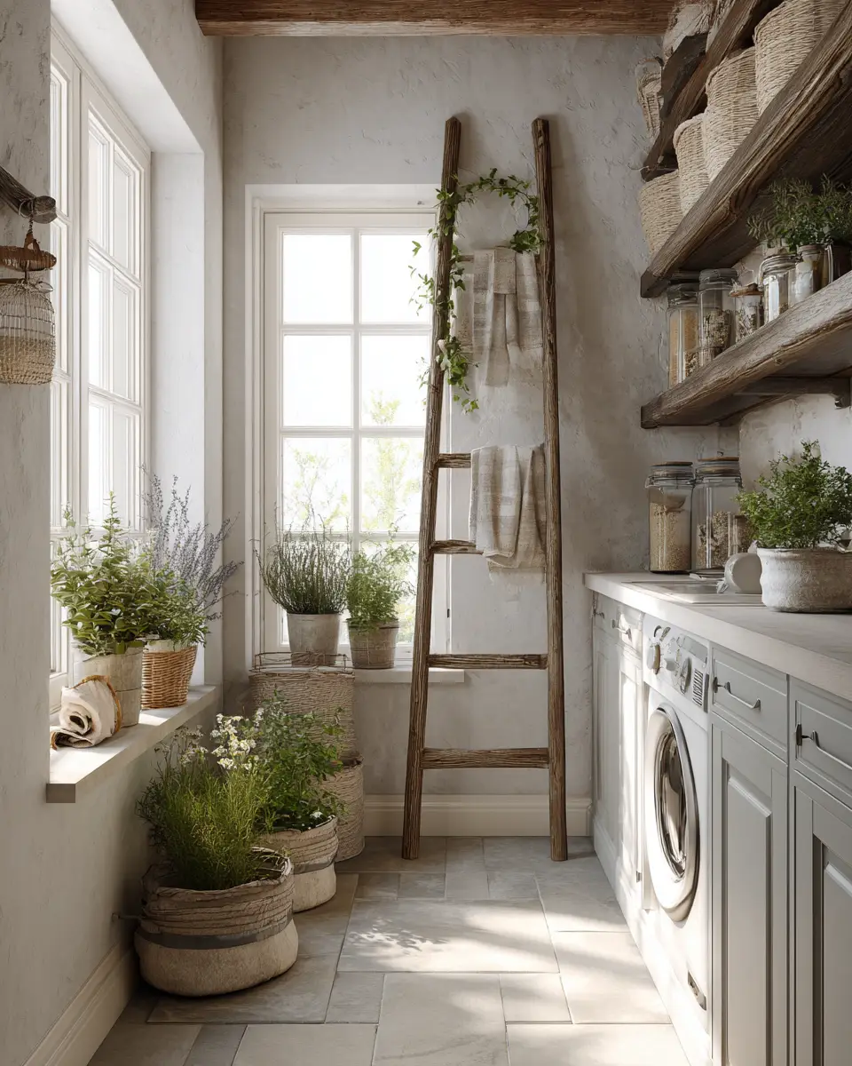 Calm French Country Laundry Room Decor Ideas