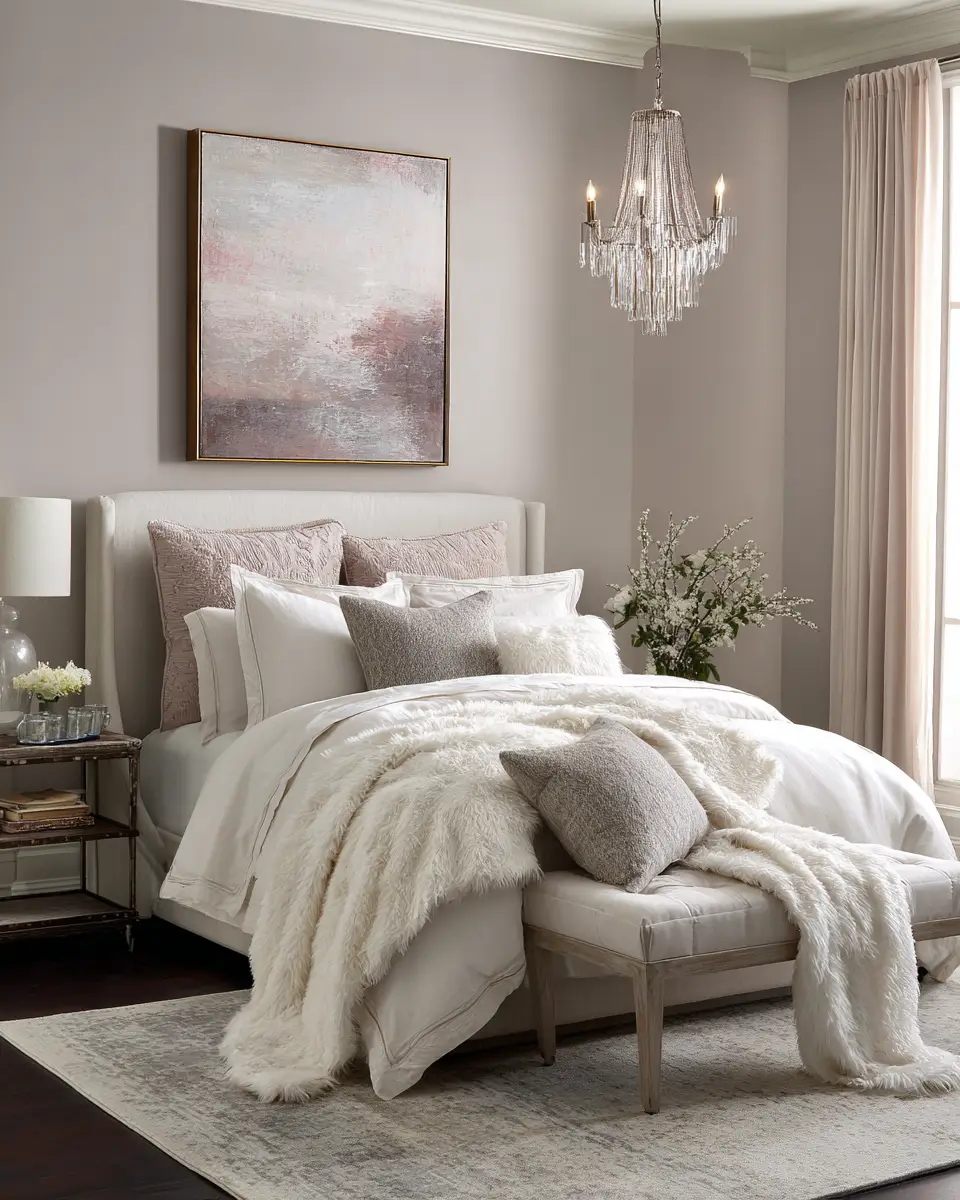 Calm Glam Bedroom Decor Ideas