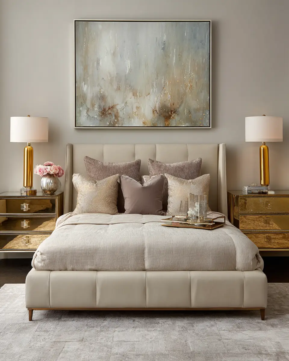 Calm Glam Bedroom Decor Ideas