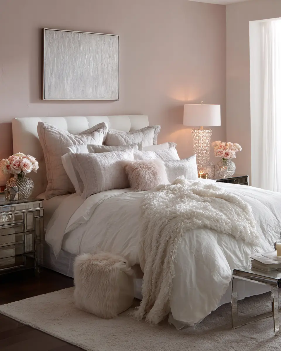 Calm Glam Bedroom Decor Ideas