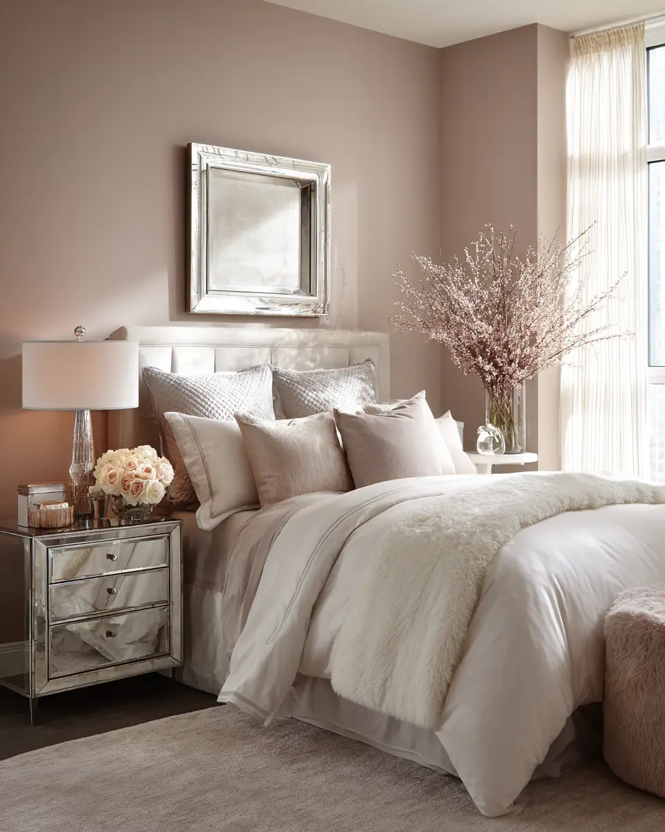 Calm Glam Bedroom Decor Ideas