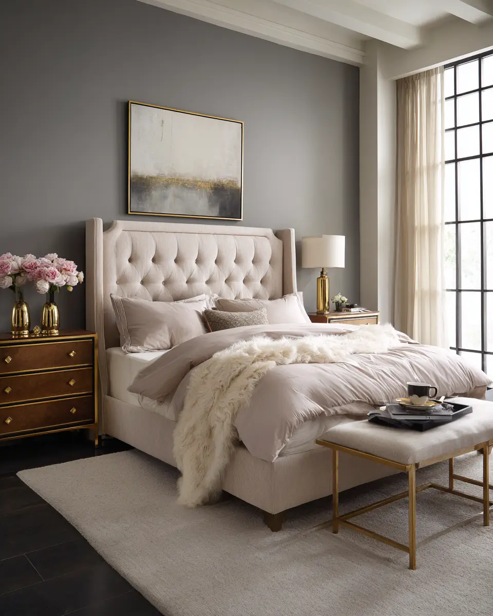 Calm Glam Bedroom Decor Ideas
