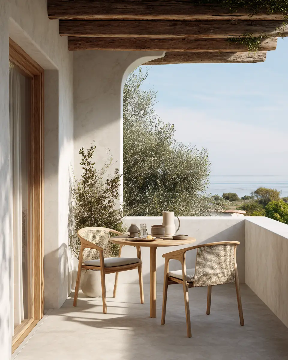 Calm Mediterranean Balcony Decor Ideas - Featured