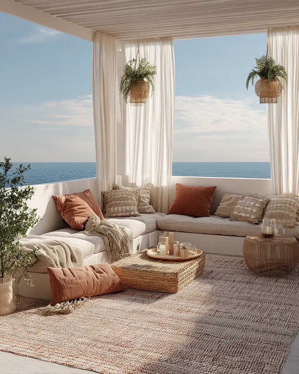 Calm Mediterranean Balcony Decor Ideas