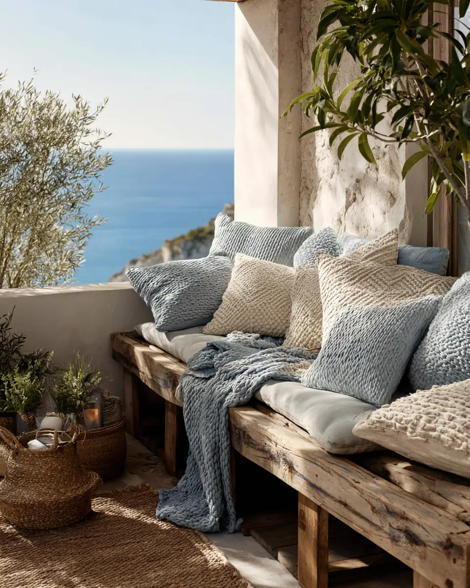 Calm Mediterranean Balcony Decor Ideas