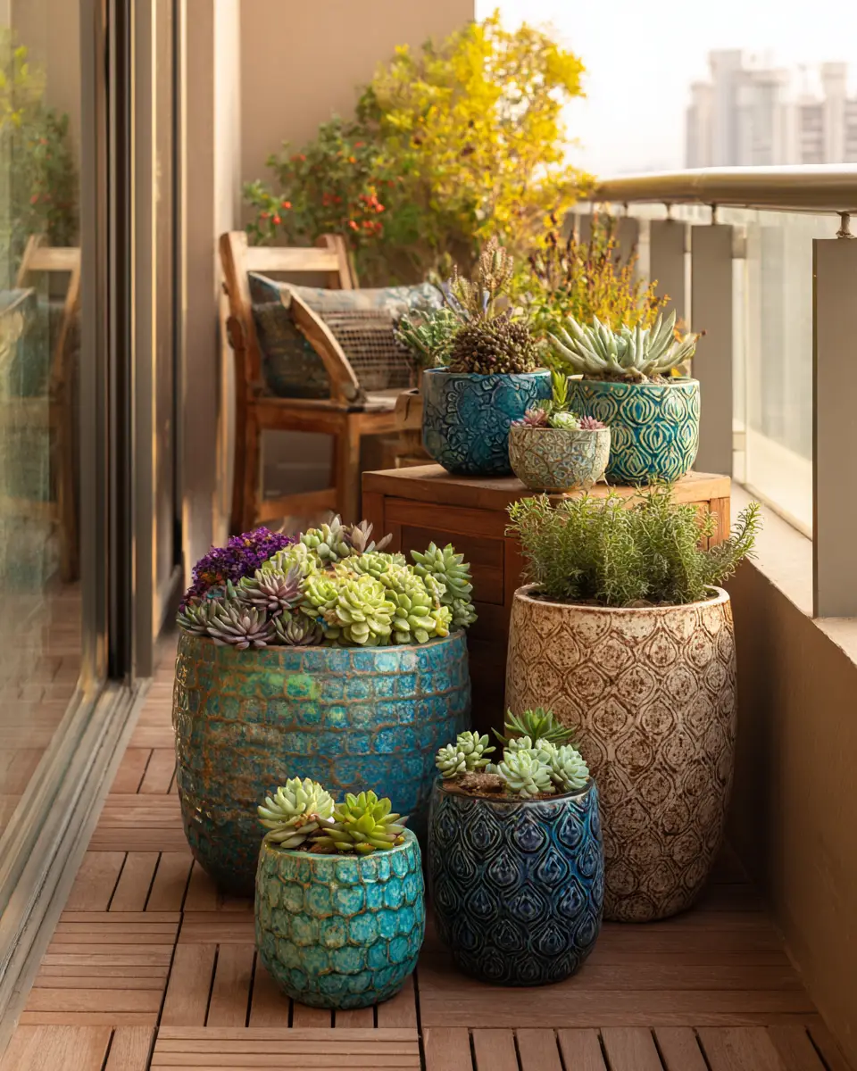 Calm Mediterranean Balcony Decor Ideas