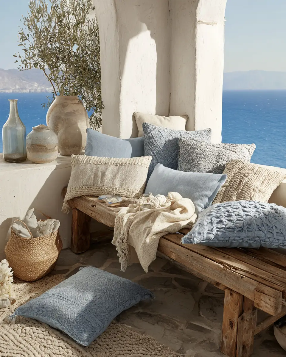 Calm Mediterranean Balcony Decor Ideas