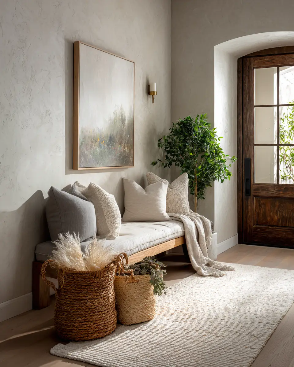 Calm Modern Entryway Decor Ideas