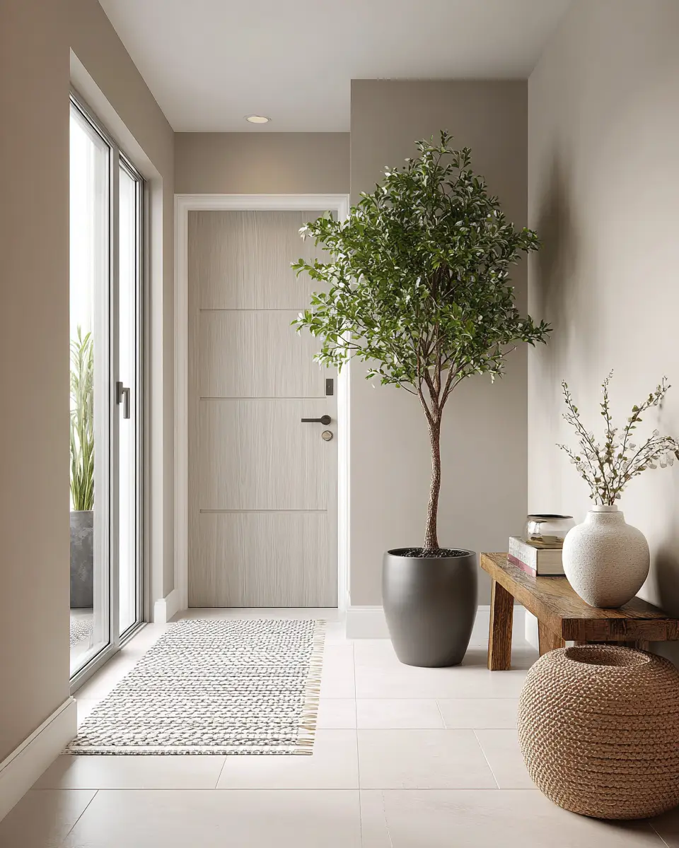 Calm Modern Entryway Decor Ideas