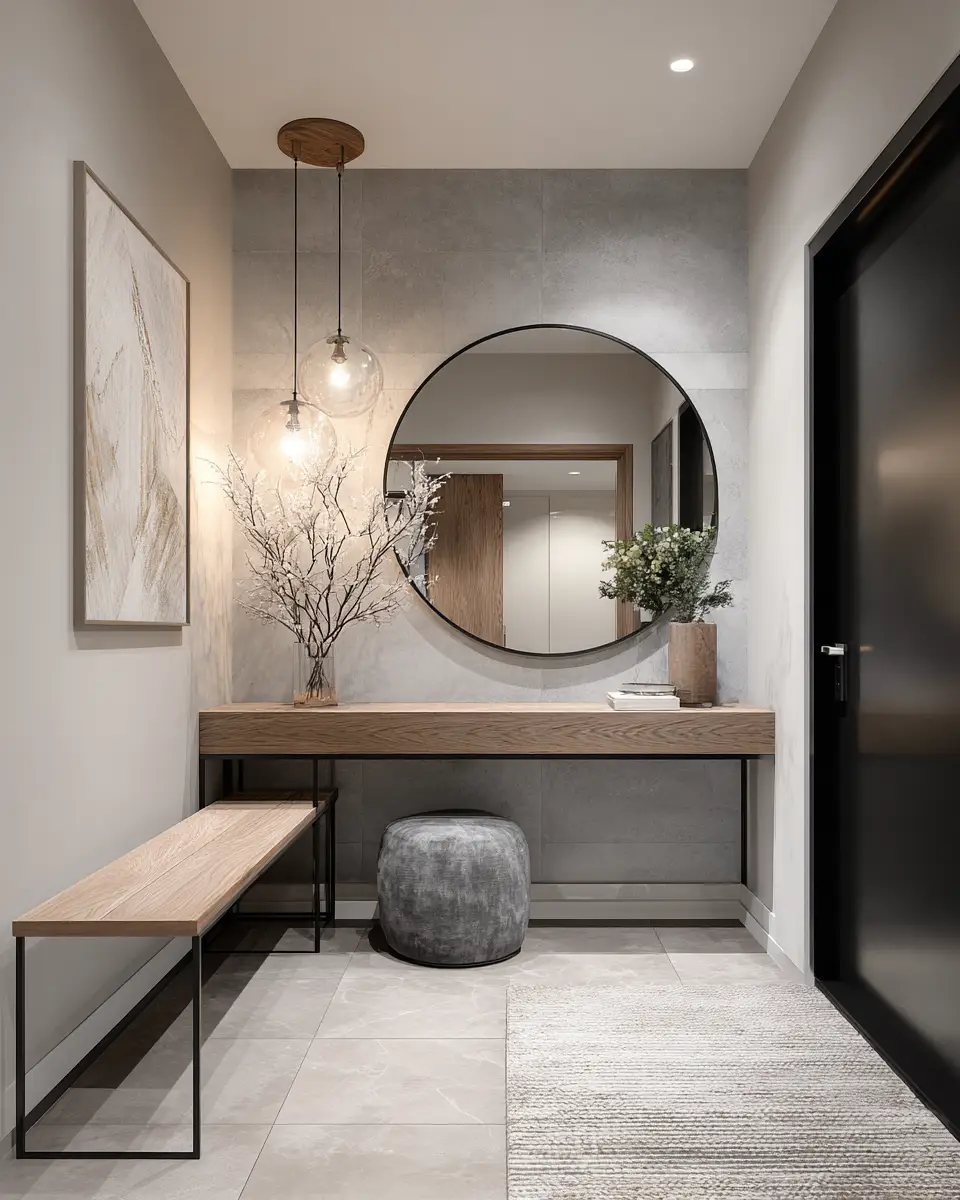 Calm Modern Entryway Decor Ideas
