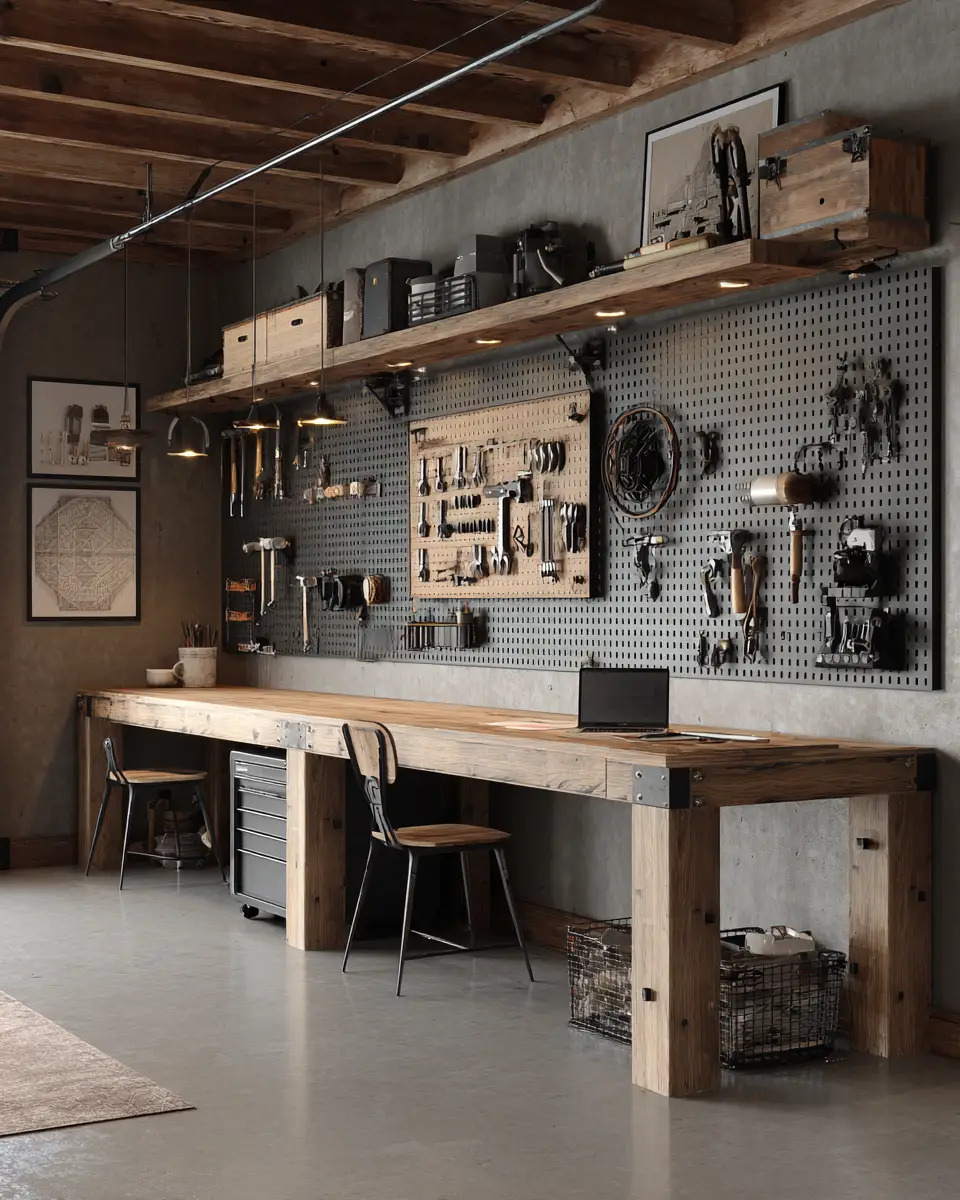 Calm Modern Farmhouse Garage Decor Ideas