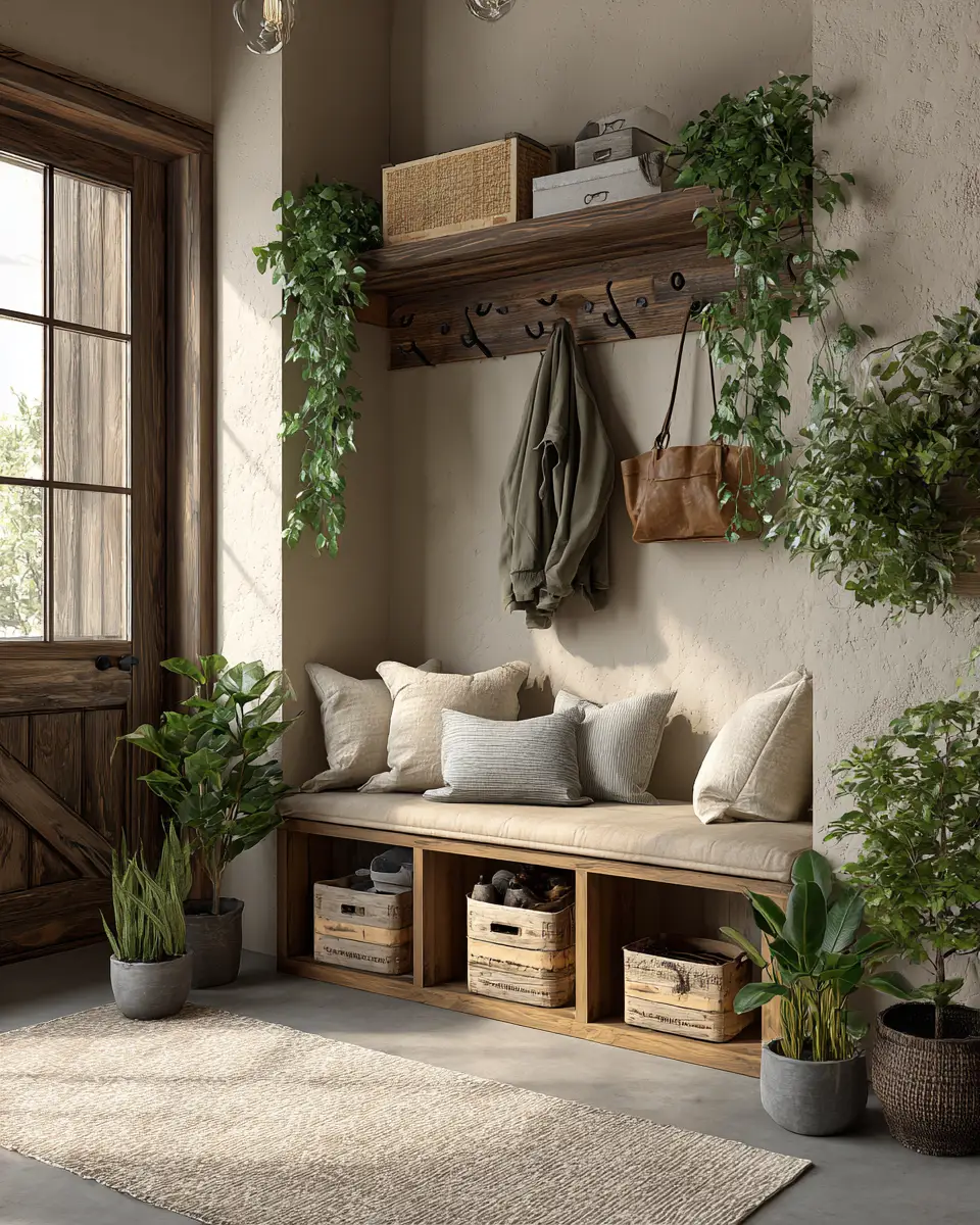 Calm Modern Farmhouse Garage Decor Ideas