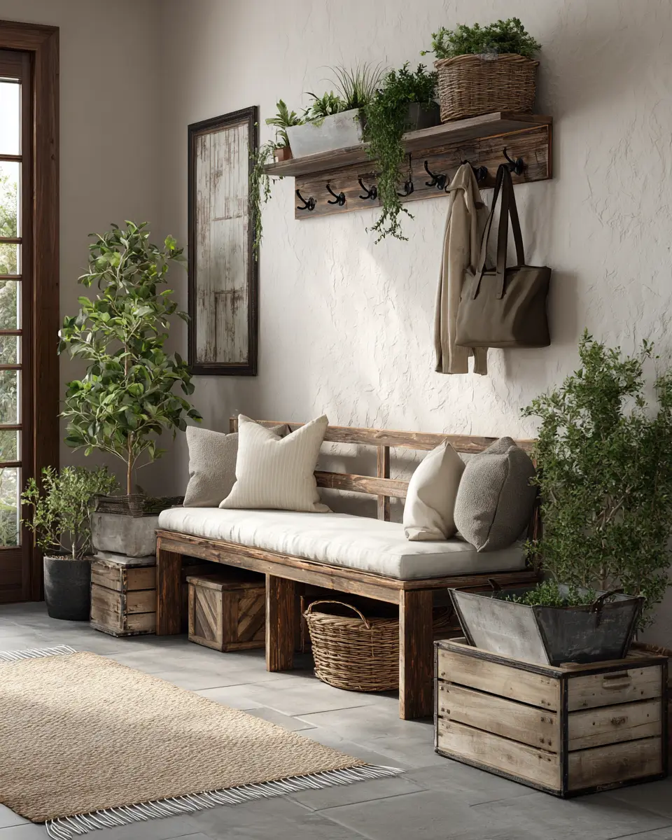 Calm Modern Farmhouse Garage Decor Ideas