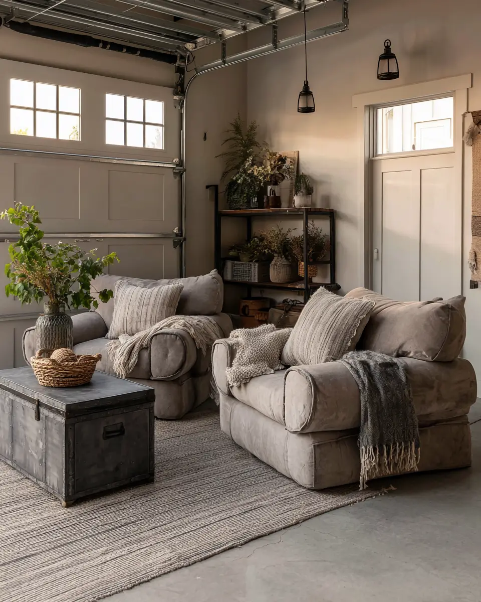 Calm Modern Farmhouse Garage Decor Ideas