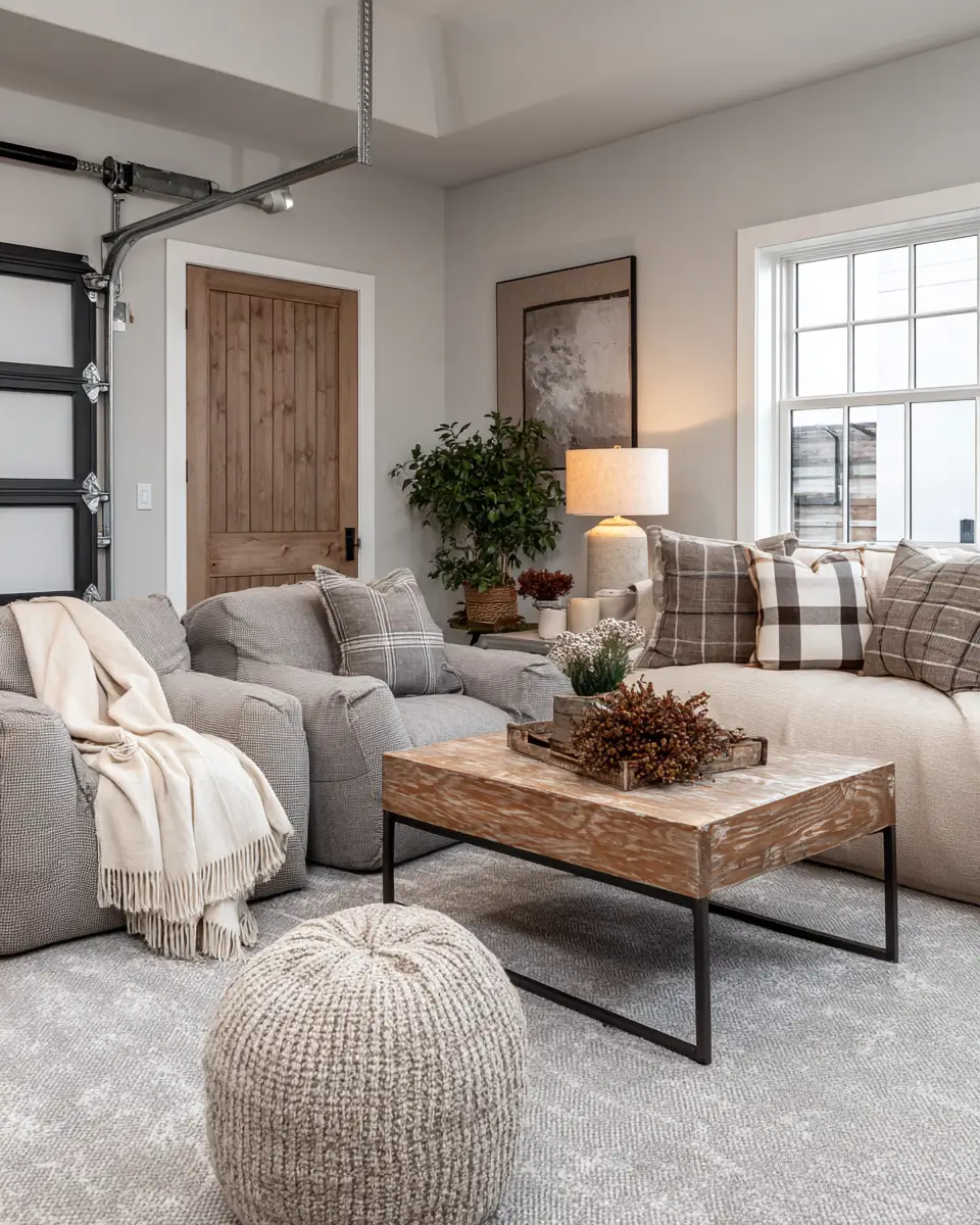 Calm Modern Farmhouse Garage Decor Ideas