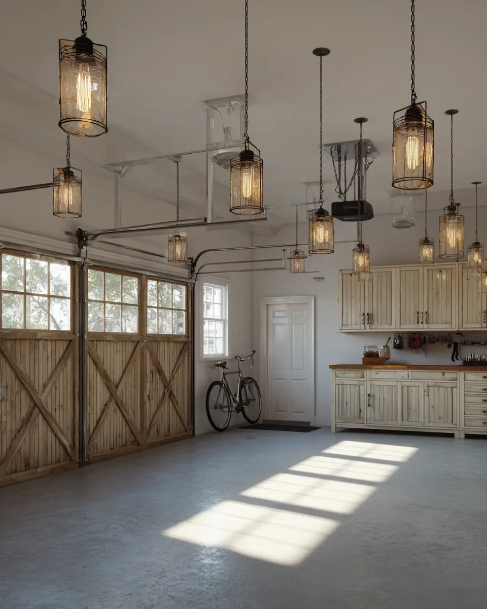Calm Modern Farmhouse Garage Decor Ideas
