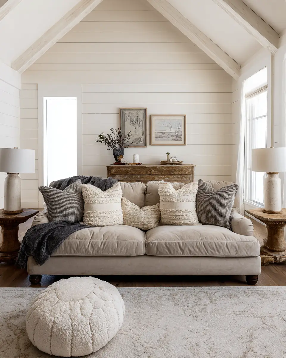 Calm Modern Farmhouse Living Room Decor Ideas