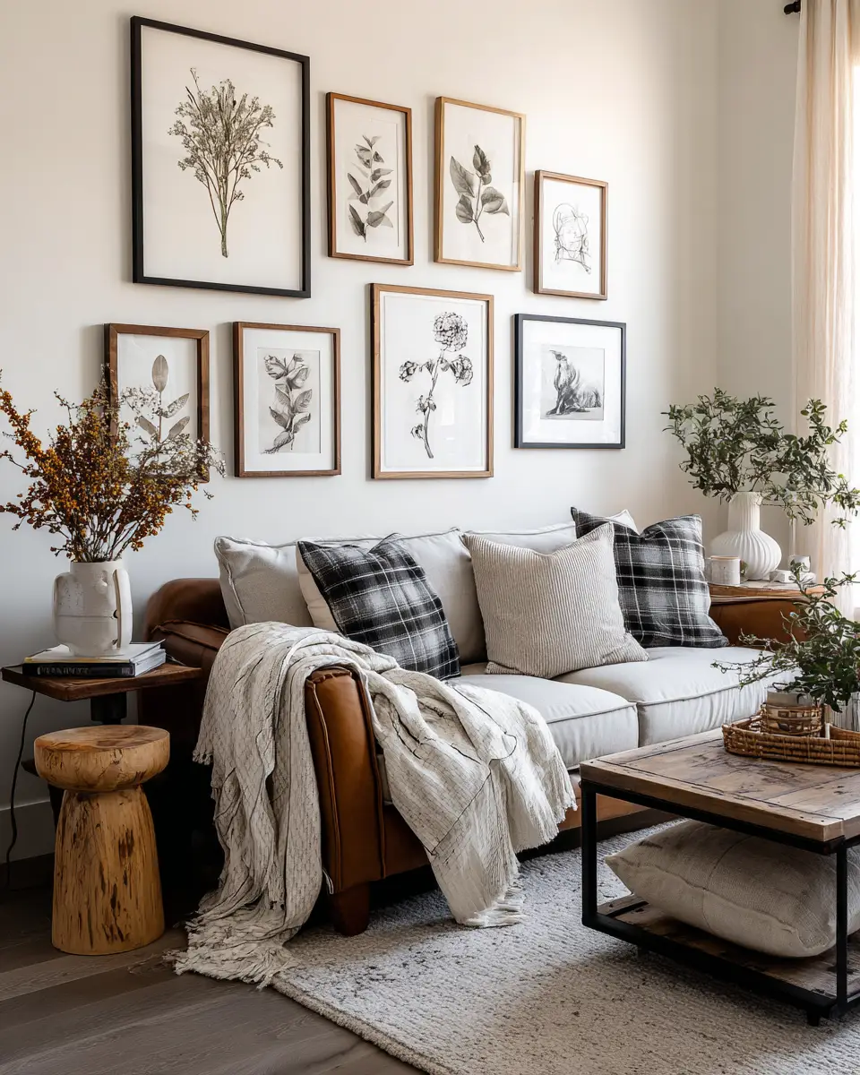 Calm Modern Farmhouse Living Room Decor Ideas