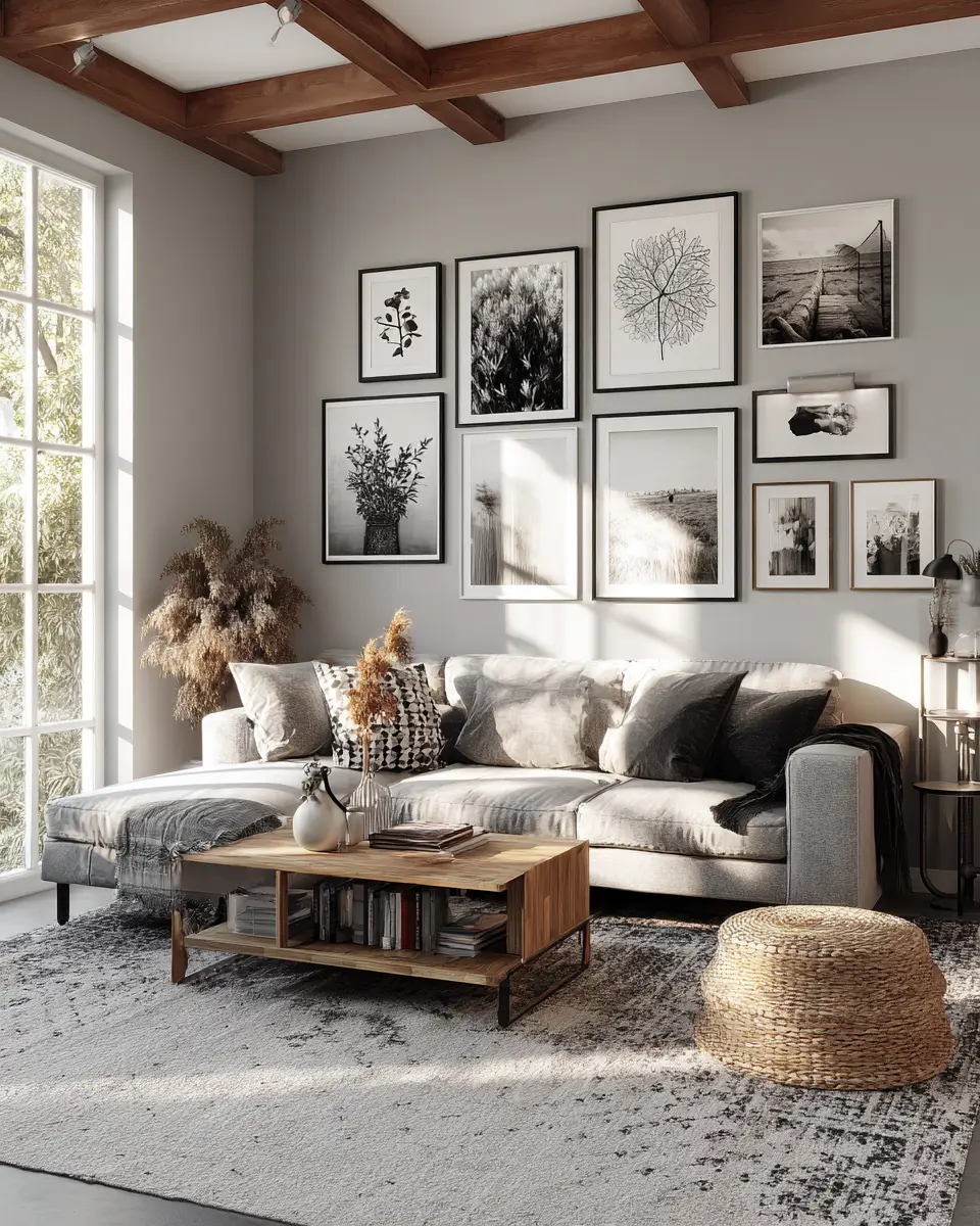 Calm Modern Farmhouse Living Room Decor Ideas