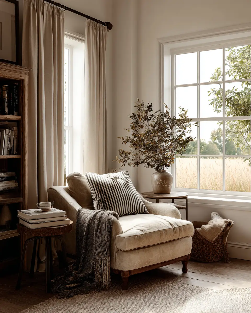 Calm Modern Farmhouse Living Room Decor Ideas