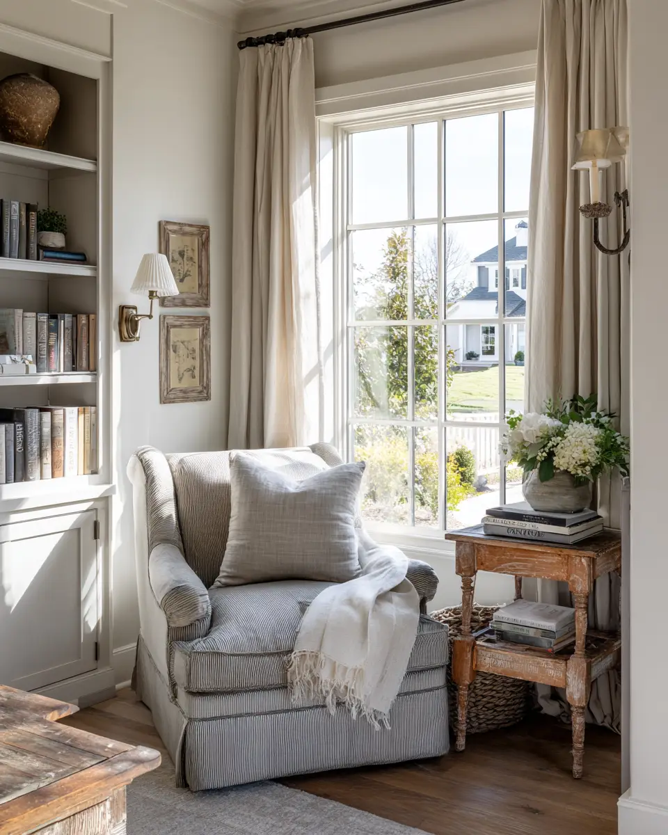 Calm Modern Farmhouse Living Room Decor Ideas