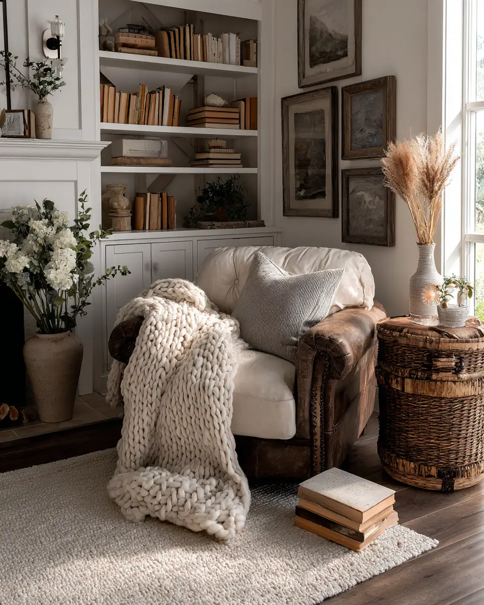 Calm Modern Farmhouse Living Room Decor Ideas