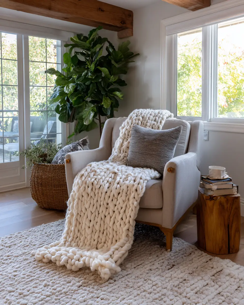 Calm Modern Farmhouse Living Room Decor Ideas