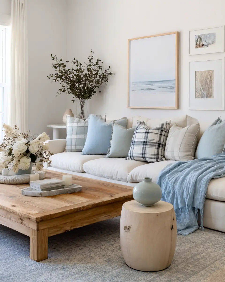 Calm Modern Farmhouse Living Room Decor Ideas