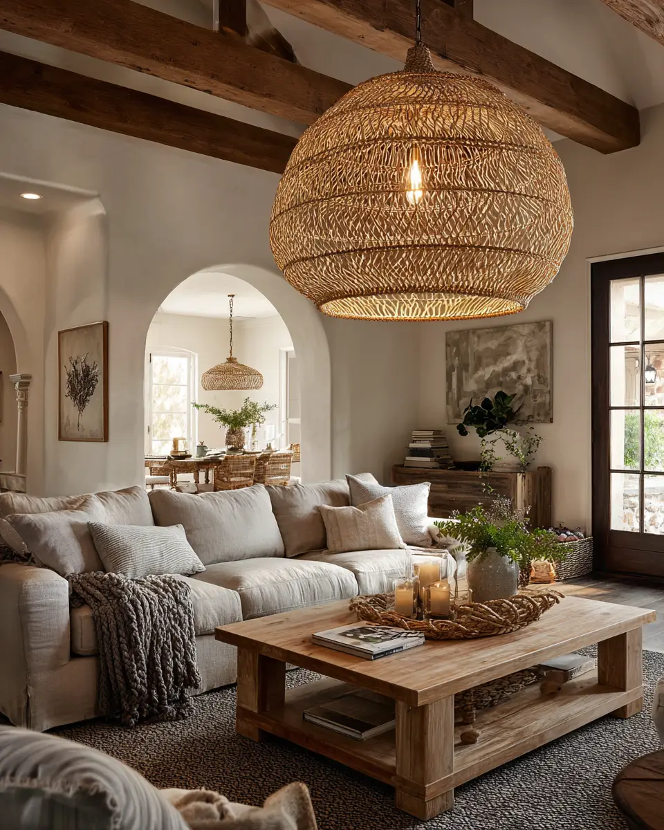 Calm Modern Farmhouse Living Room Decor Ideas