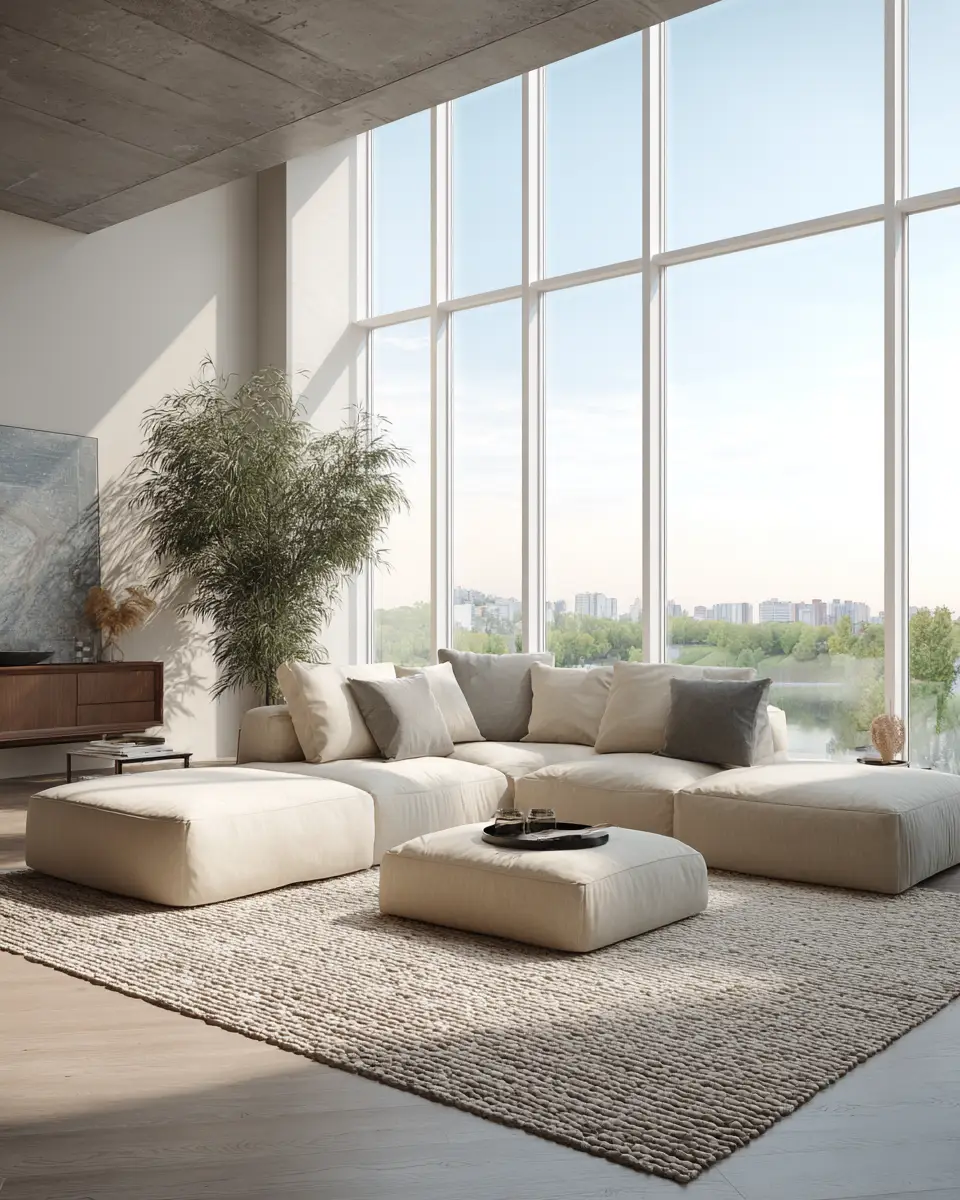 Calm Modern Living Room Decor Ideas