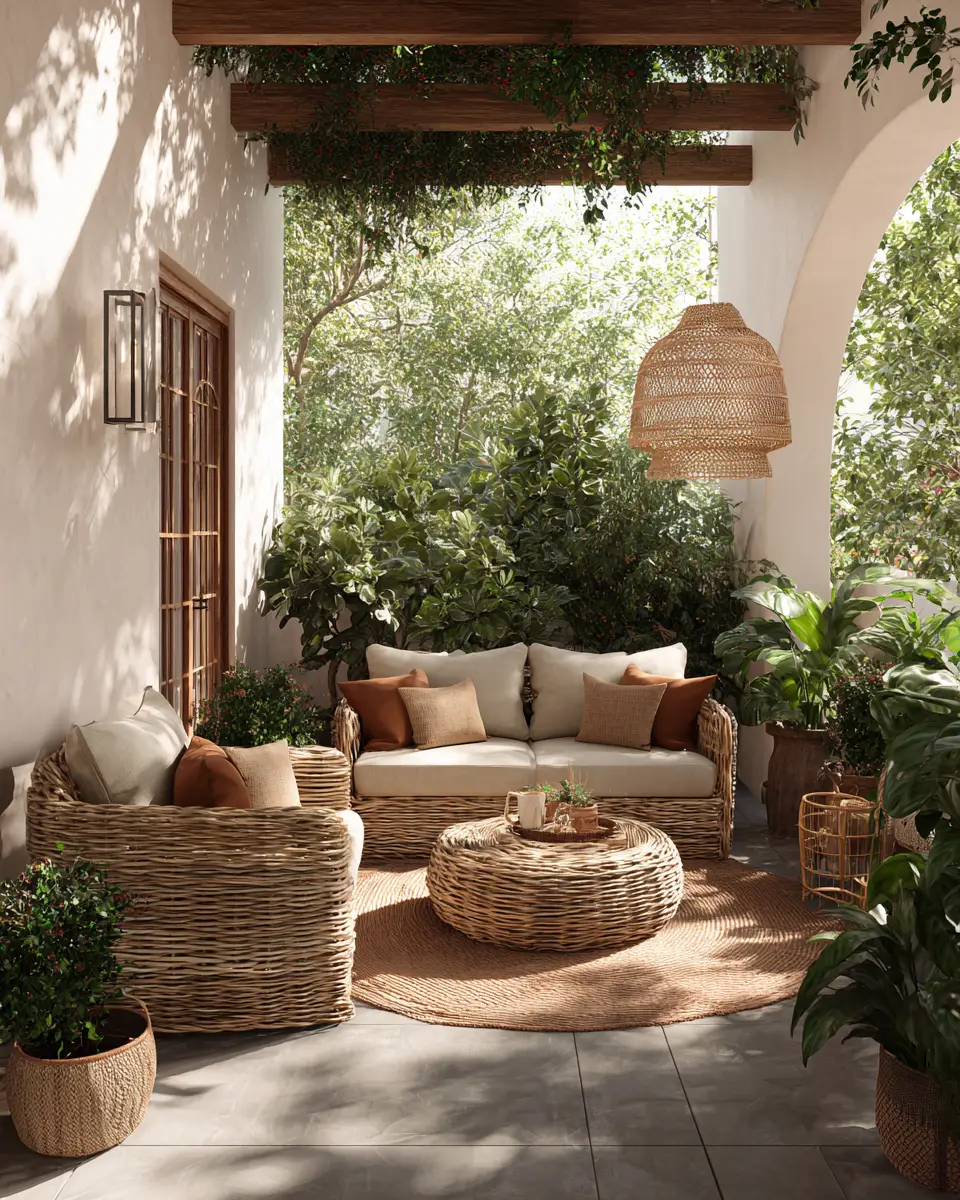 Calm Organic Modern Patio Decor Ideas
