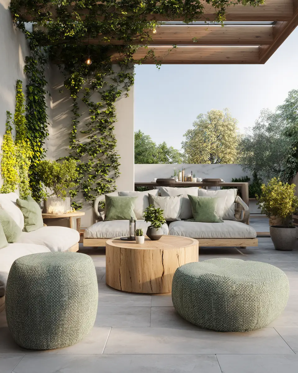 Calm Organic Modern Patio Decor Ideas