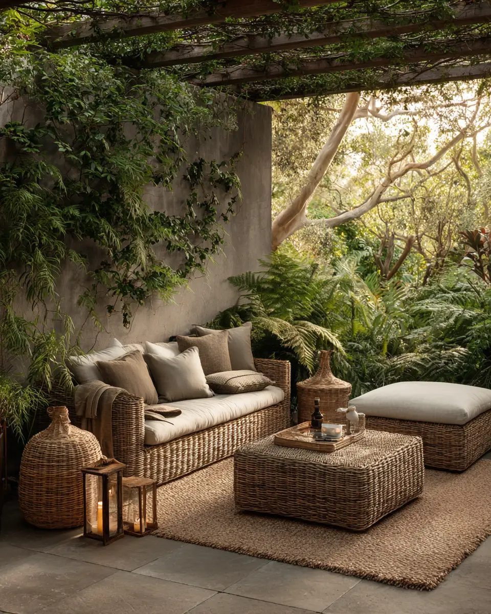 Calm Organic Modern Patio Decor Ideas